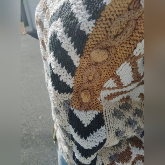 Patchwork Knit Sweater - Multicolor - Picture 7 of 11